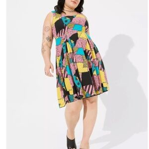 Disney Nightmare Before Christmas Jack And Sally Reversible Skater Sz 00